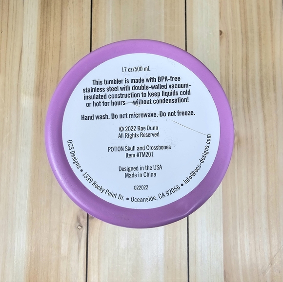 Rae Dunn Skull & Crossbones Halloween Tumbler - Picture 8 of 8